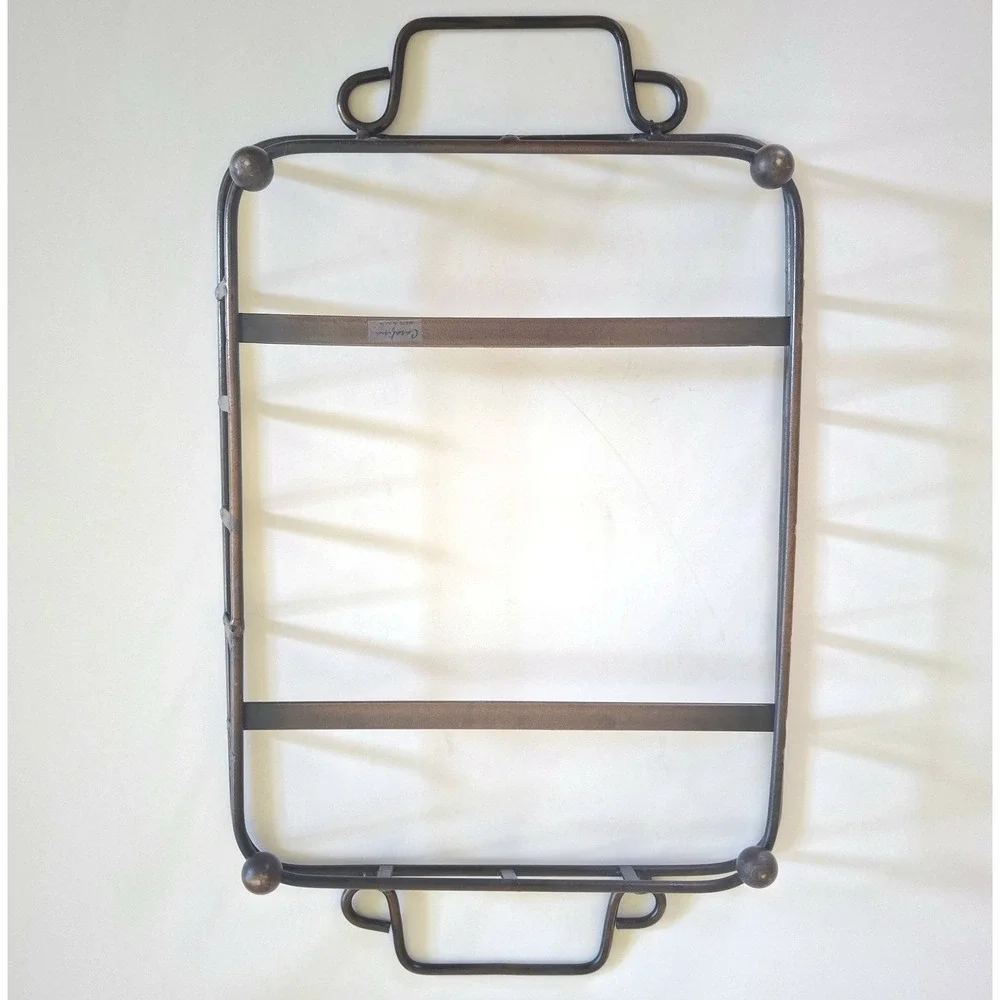Casafina Bronze Metal Casserole Dish Tray Holder Carrier 12